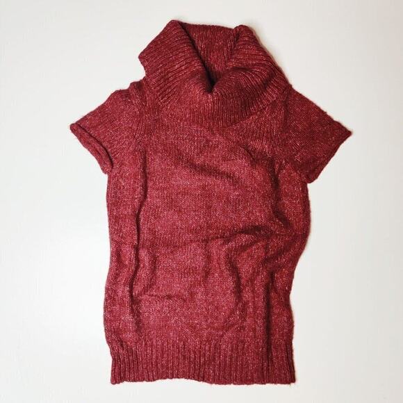 BCBGMaxazria sweater vest red wool blend size small - Picture 1 of 5